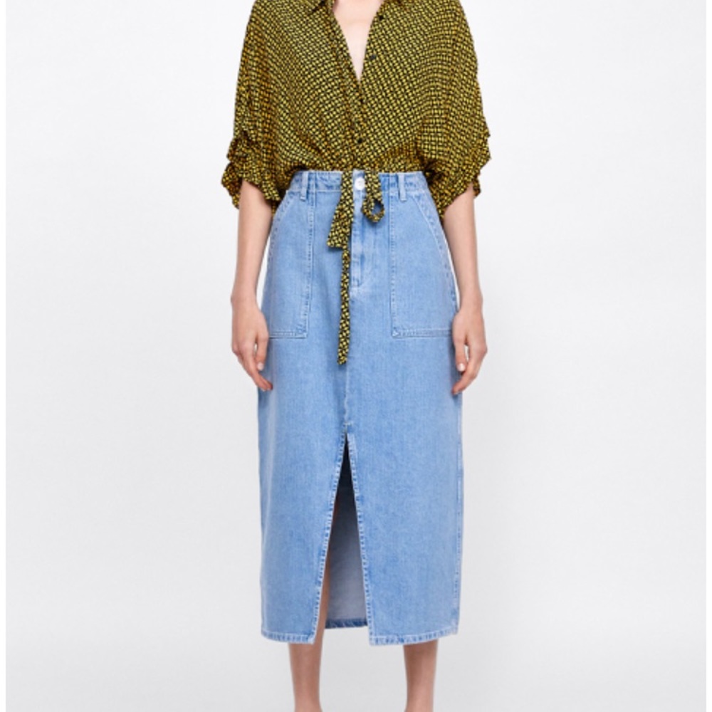 Venice blue denim skirt - Picture 2 of 7